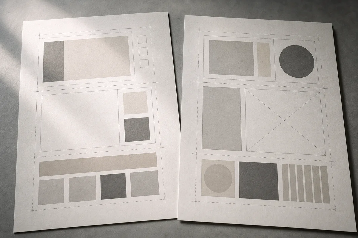 Pages d’une charte graphique ouvertes montrant les versions autorisées d’un logotype